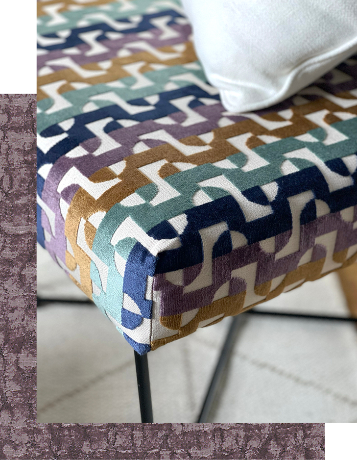 tissu-velours-geometrique-jacquard-coloré-violet-tendance-canapé-fauteuil